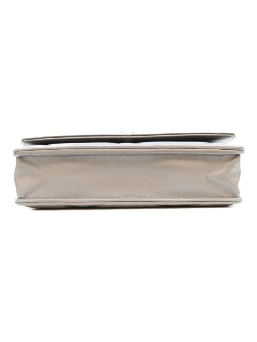 Chanel Gray Lamb 19 Chain Wallet Shoulder